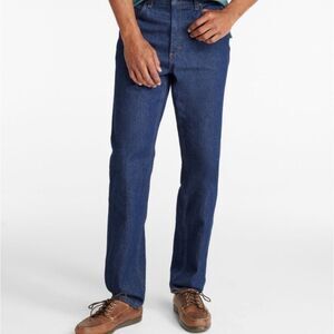 LL Bean Classic Fit Men's Straight Jeans‎ Heavyweight denim 38 x34